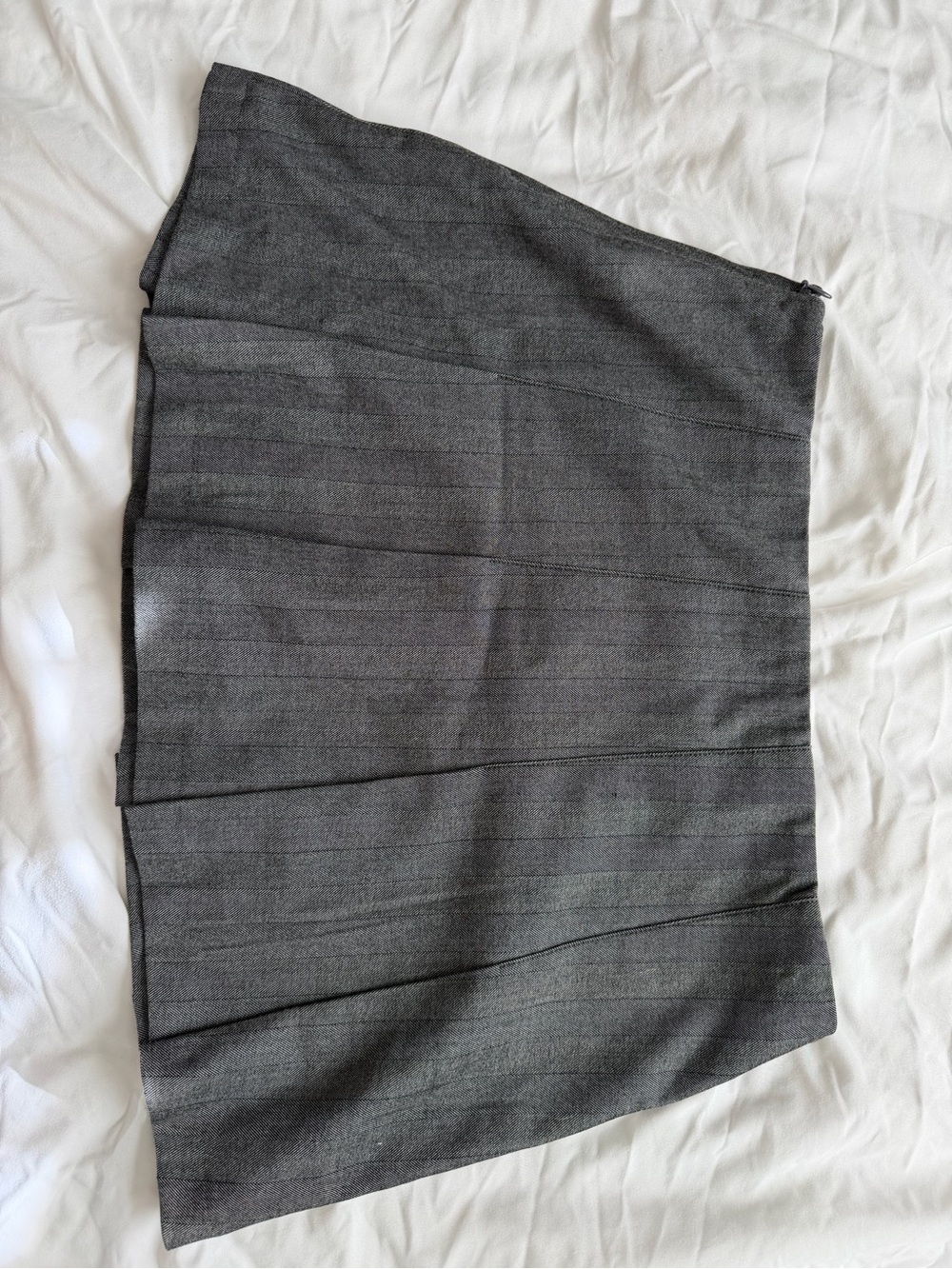 Abercrombie & Fitch Dark Gray A-Line Pleated Skirt